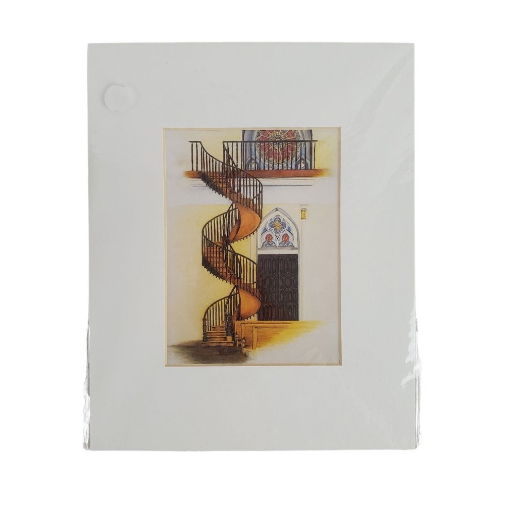 The Miraculous Staircase Print by Artist MMK Brokaw 10" x 8"